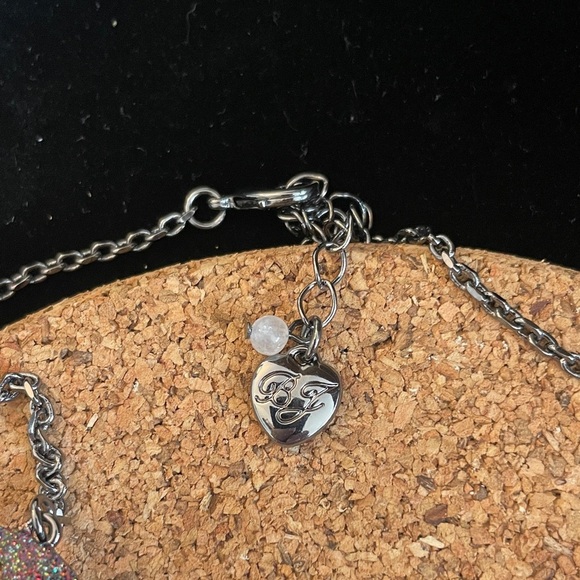 Betsey Johnson Glitter Bat Necklace with Iridescent Accents - Picture 4 of 6